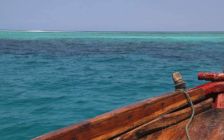 af_tz_sandbank_002.jpg - Vom Boot ausgesehen ein kleines Korallenriff vor einer Sandbank im indischen Ozean