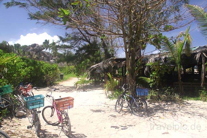 af_sey_la_digue_027.jpg - Der Fahrradparkplatz am Strand Grand Anse auf la Digue