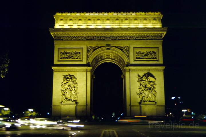 eu_fr_paris_007.JPG - Der Triumpfbogen in Paris bei Nacht