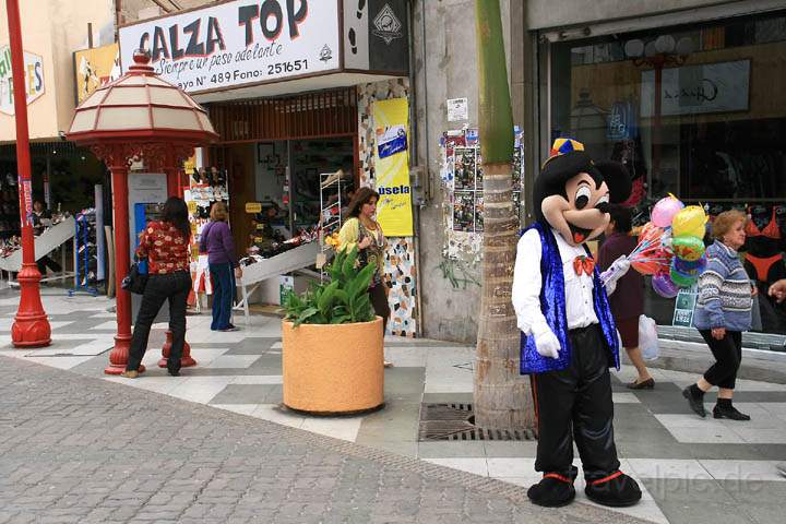 sa_cl_arica_001.jpg - Eine Mickey Mouse auf der Fußgängerzone in Arica im Norden von Chile